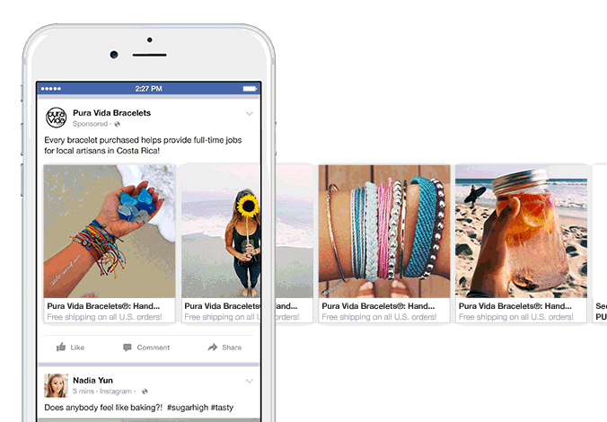 how to add carousel on facebook