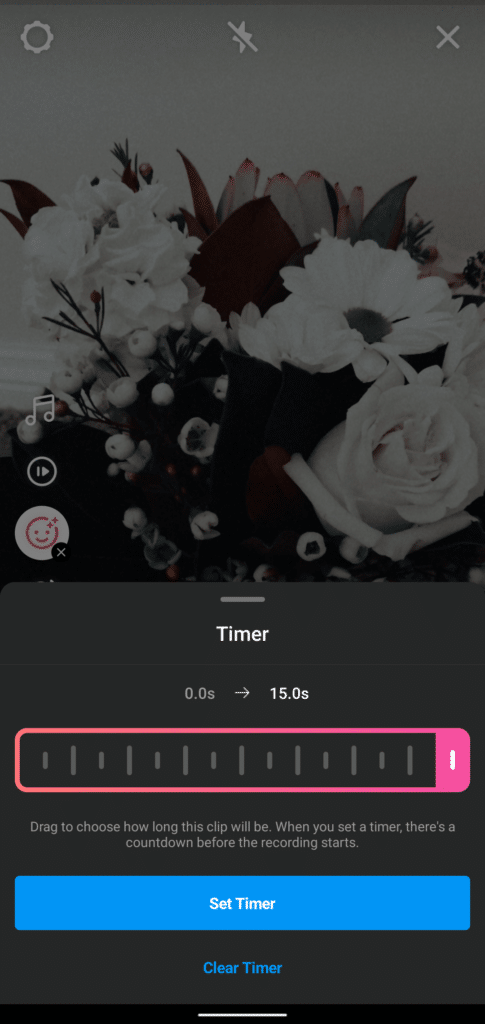 Instagram Reels timer
