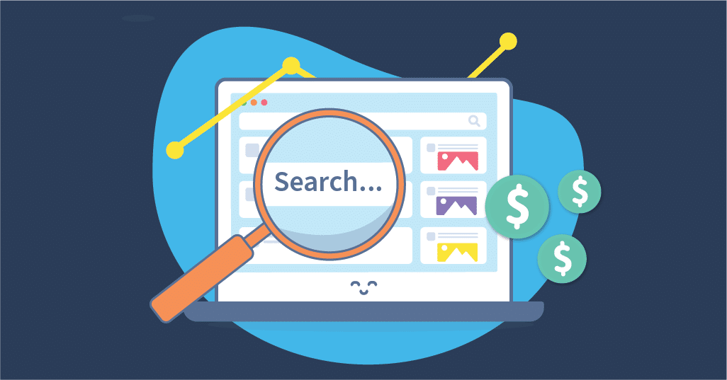 What is paid search blog header