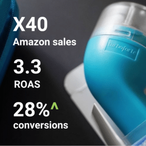 Pull-stats - X40 Amazon sales, 3.3 ROAS, 28%^ conversions