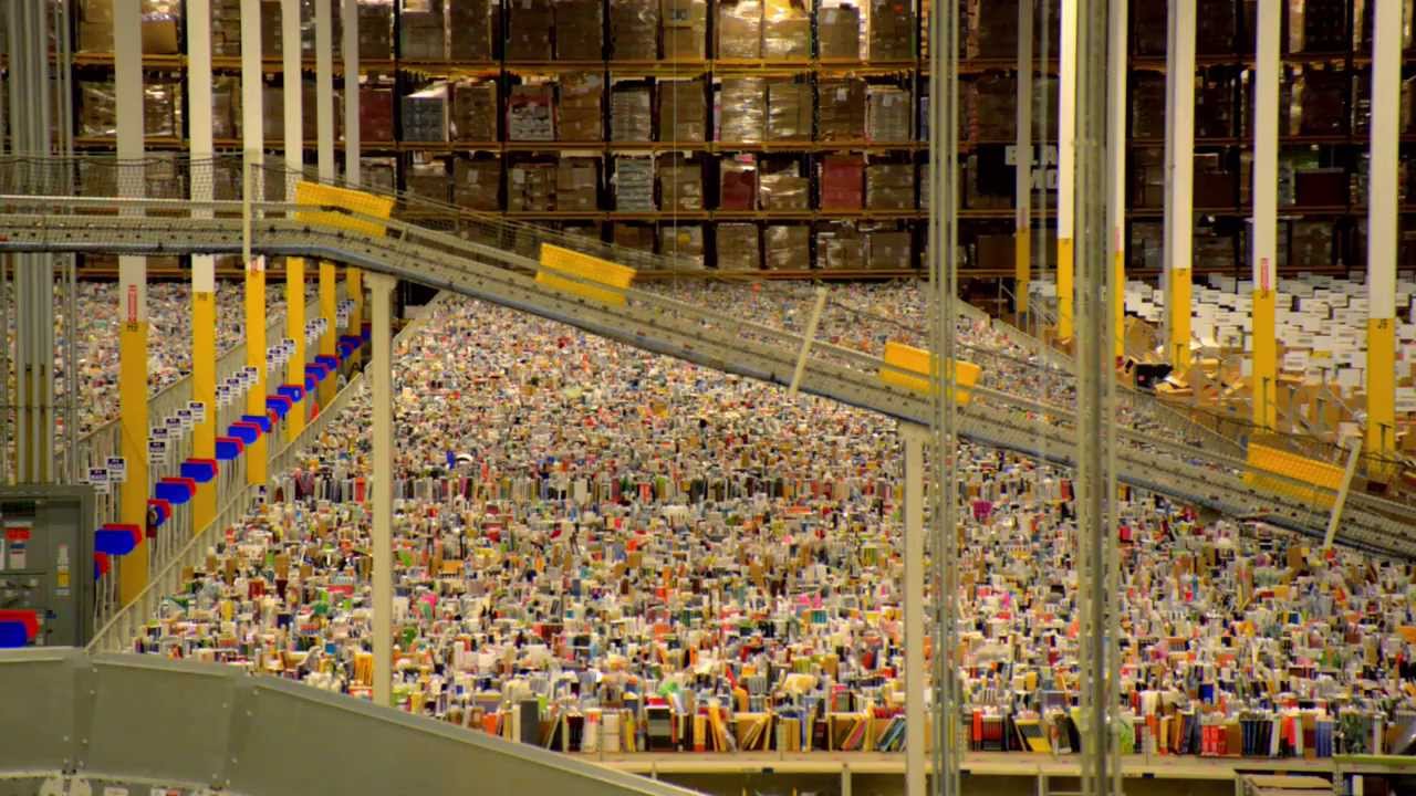 The size of the Amazon market is reflected in the mind-boggling size of its fulfilment centres.