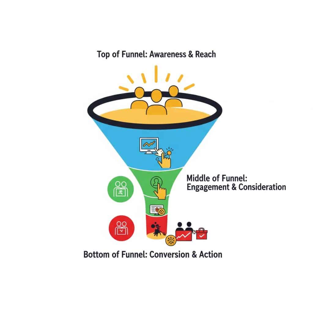 Graphic image of the Marketing Funnel.
